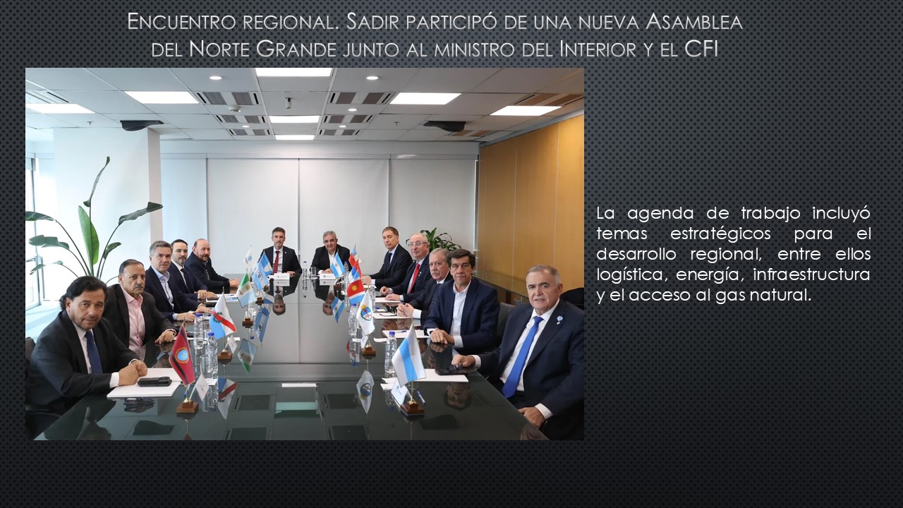 Asamblea del Norte Grande junto al ministro del Interior y el CFI