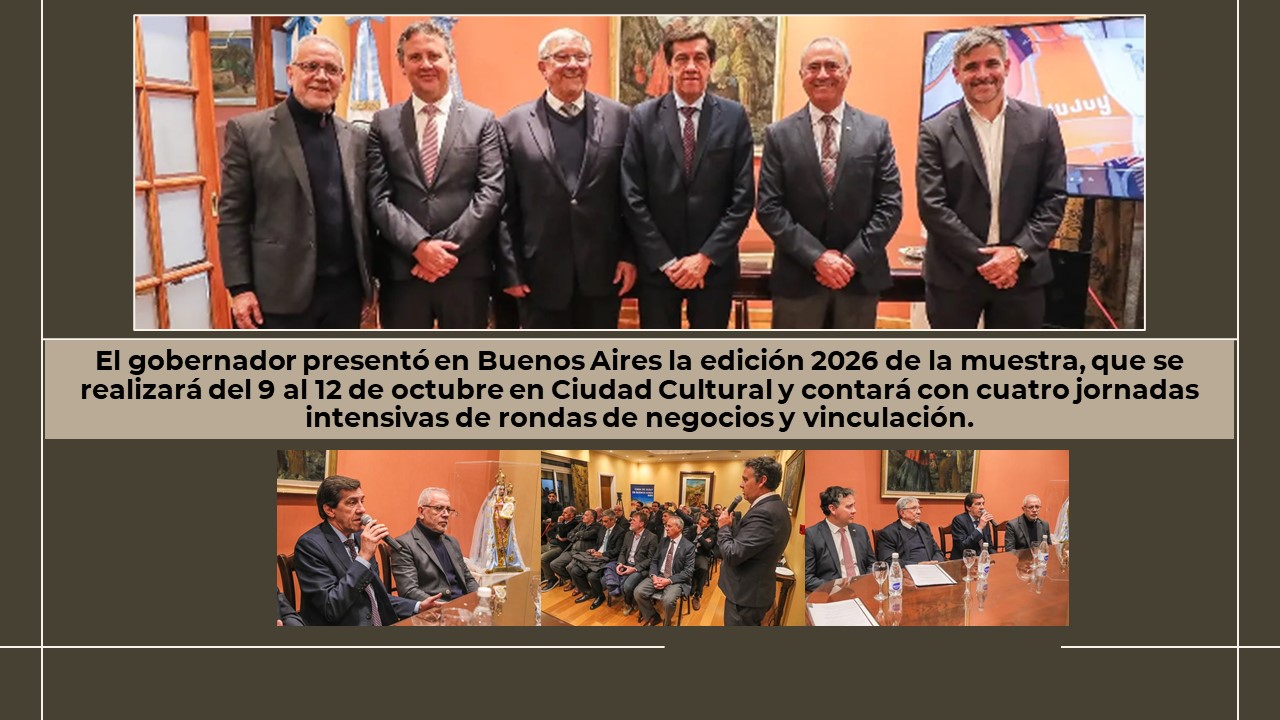 Carlos Sadir destacó el perfil comercial de ExpoJuy 2026 y convocó a las empresas jujeñas