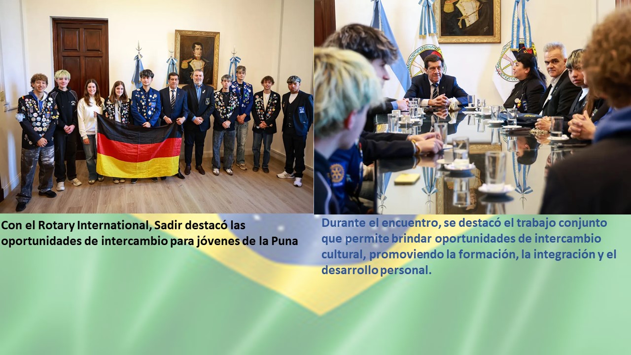 Con el Rotary International, Sadir destacó las oportunidades de intercambio para jóvenes de la Puna