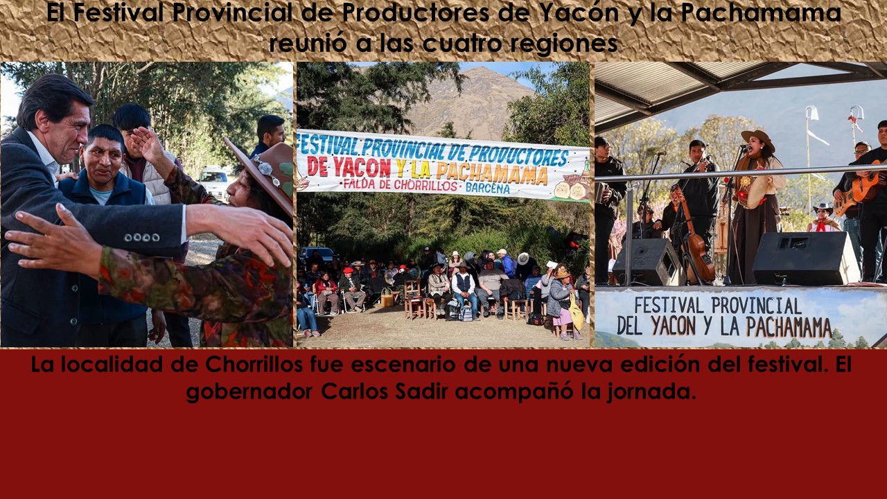 Producción y cultura. El Festival Provincial de Productores de Yacón y la Pachamama reunió a las cuatro regiones