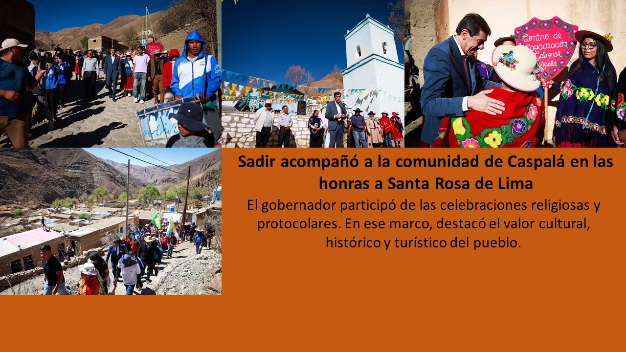 Sadir acompañó a la comunidad de Caspalá en las honras a Santa Rosa de Lima