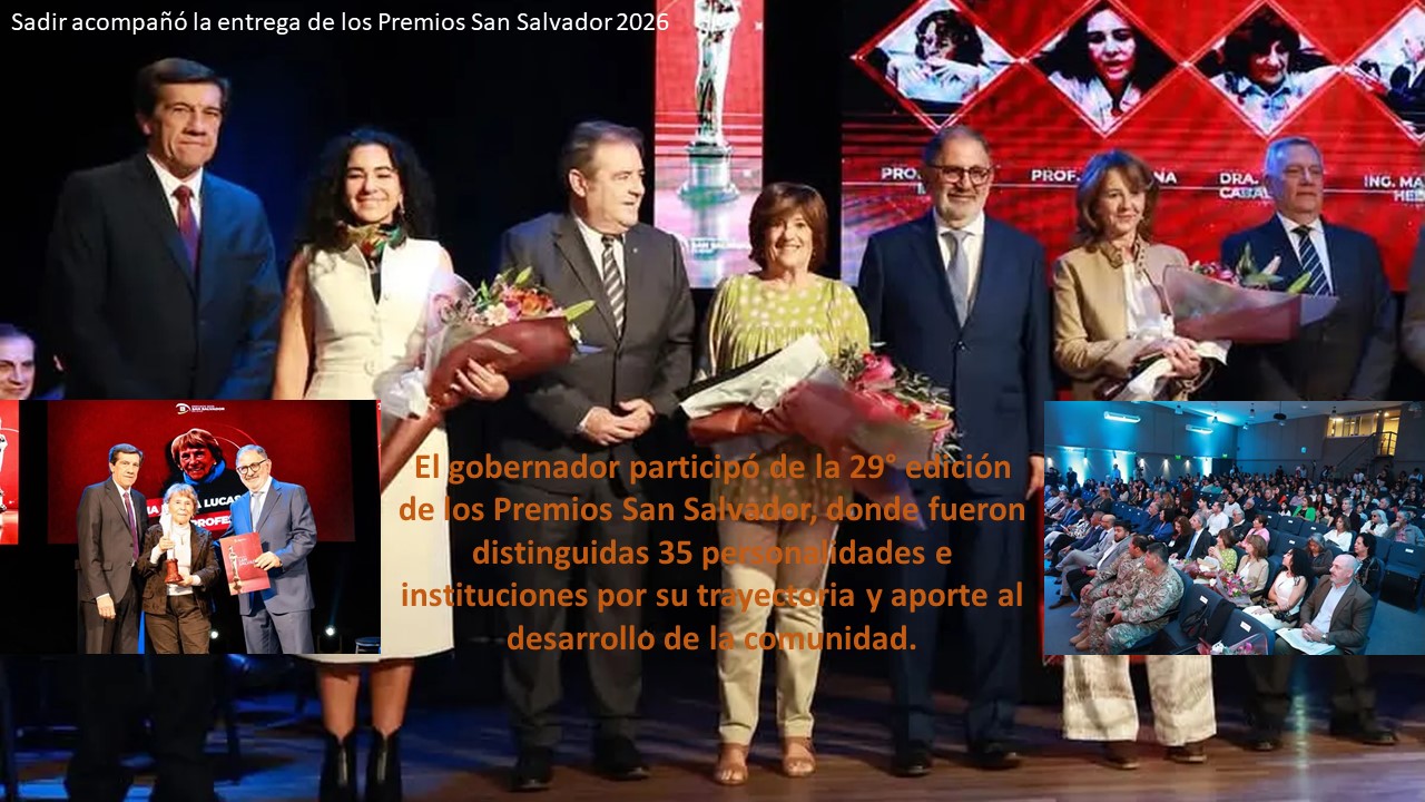 Sadir acompañó la entrega de los Premios San Salvador 2026